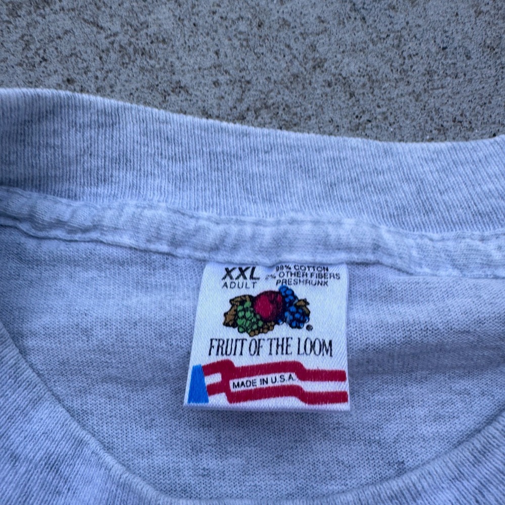 Vintage 1993 90s Alabama Cheap Seats Band T Shirt XXL Gray Fruit of the Loom USA - Picture 3 of 7